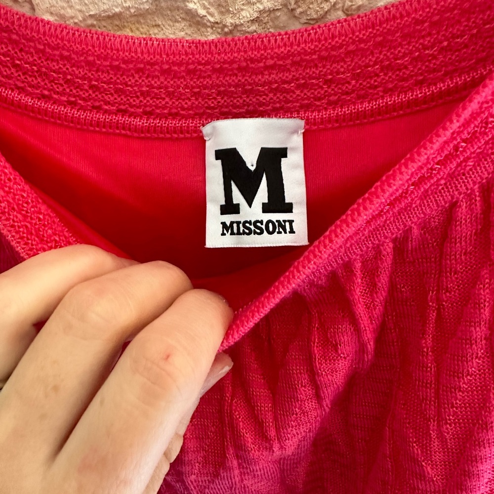 Missoni - Bright Pink Knit Tank Dress sz it 38 - Picture 6 of 6